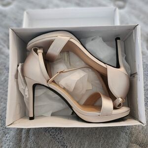 SHEIN Cream Strappy Heels